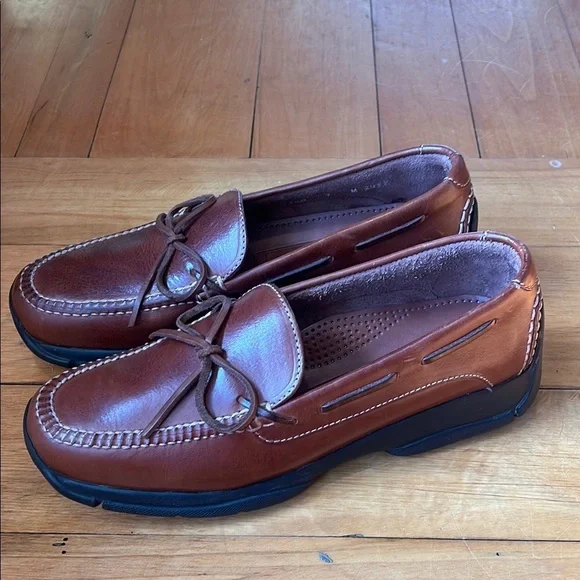 Cole Haan Country Mens Size 9 M Brown Leather Made in Mexico Slip On Shoes - Picture 2 of 8